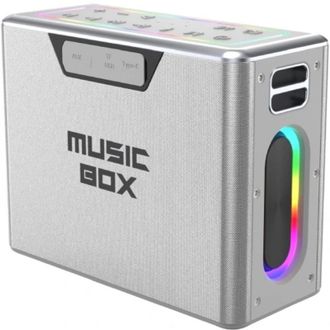 Портативная колонка HiFuture MusicBox 100W Silver (musicbox.silver) - фото 1