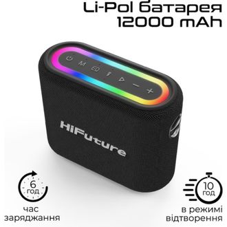 Портативна колонка HiFuture Vocalist 200 Black (vocalist200.black) - фото 3