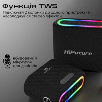 Портативна колонка HiFuture Vocalist 200 Black (vocalist200.black) - фото 5