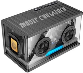 Портативная колонка Hoco BS62 Flash cold energy Black - фото 3