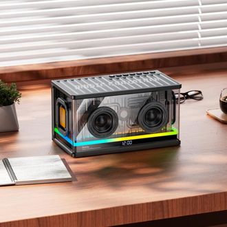 Портативная колонка Hoco BS62 Flash cold energy Black - фото 5