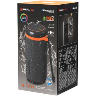 Портативная колонка REAL-EL X-711 Black (EL121600026) - фото 5