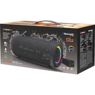 Портативная колонка REAL-EL X-725 Black (EL121600028) - фото 5 Портативная колонка REAL-EL X-725 Black (EL121600028) - фото 5