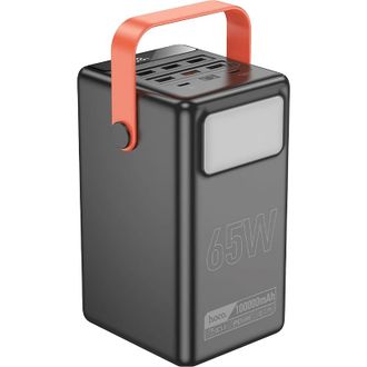 Зовнішній акумулятор (павербанк) Hoco DB03 Max Centurion 100000mAh 65W Black - фото 1