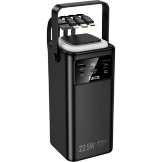 Зовнішній акумулятор (павербанк) Hoco EJ65A High 22.5W+PD20W with cable 50000 mAh (Black) - фото 1 Зовнішній акумулятор (павербанк) Hoco EJ65A High 22.5W+PD20W with cable 50000 mAh (Black) - фото 1