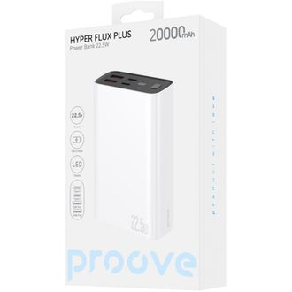 Портативна батарея Proove Hyper Flux Plus 22.5W 20000mAh (white) (PBF222120002) - фото 2 Портативна батарея Proove Hyper Flux Plus 22.5W 20000mAh (white) (PBF222120002) - фото 2