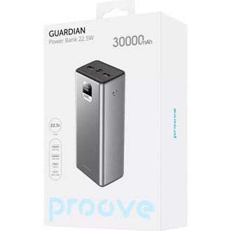 Зовнішній акумулятор (павербанк) Proove Guardian 22.5W 30000mAh (metal gray) (PBG322210004) - фото 3 Зовнішній акумулятор (павербанк) Proove Guardian 22.5W 30000mAh (metal gray) (PBG322210004) - фото 3