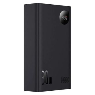 Внешний аккумулятор (павербанк) Baseus Adaman2 Digital Display Fast Charge Power Bank 20000mAh 30W (VOOC Edition) Black (PPAD050101) - фото 2 Внешний аккумулятор (павербанк) Baseus Adaman2 Digital Display Fast Charge Power Bank 20000mAh 30W (VOOC Edition) Black (PPAD050101) - фото 2