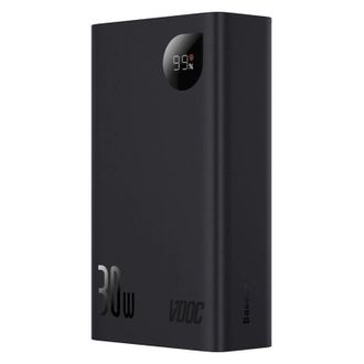 Внешний аккумулятор (павербанк) Baseus Adaman2 Digital Display Fast Charge Power Bank 20000mAh 30W (VOOC Edition) Black (PPAD050101) - фото 3 Внешний аккумулятор (павербанк) Baseus Adaman2 Digital Display Fast Charge Power Bank 20000mAh 30W (VOOC Edition) Black (PPAD050101) - фото 3