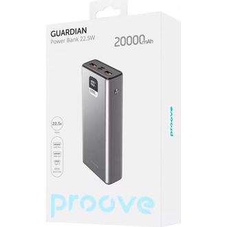 Зовнішній акумулятор (павербанк) Proove Guardian 22.5W 20000mAh (metal gray) (PBG222210004) - фото 4 Зовнішній акумулятор (павербанк) Proove Guardian 22.5W 20000mAh (metal gray) (PBG222210004) - фото 4