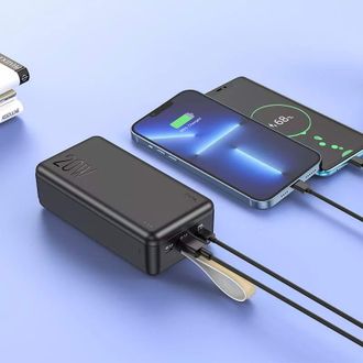 Портативная батарея Hoco J87B 30000mAh 20W Black - фото 3