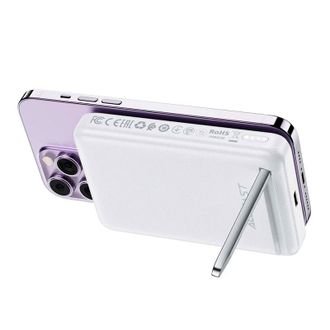 Портативна батарея Power Bank Acefast M6 10000mAh PD 20W USB-C MagSafe (white) - фото 3 Портативна батарея Power Bank Acefast M6 10000mAh PD 20W USB-C MagSafe (white) - фото 3