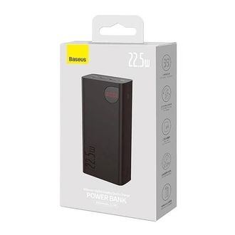 Зовнішній акумулятор (павербанк) Baseus Adaman Digital Display Fast Charge Power Bank 40000mAh 22.5W Black (PPAD020101) - фото 3 Зовнішній акумулятор (павербанк) Baseus Adaman Digital Display Fast Charge Power Bank 40000mAh 22.5W Black (PPAD020101) - фото 3