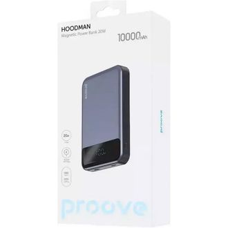 Портативна батарея Proove Hoodman Magnetic 10000mAh 20W Grey (PBH120010003) - фото 4 Портативна батарея Proove Hoodman Magnetic 10000mAh 20W Grey (PBH120010003) - фото 4