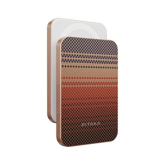 Магнітний павербанк Pitaka Aramid Fiber Magnetic Power Bank Qi2 5 000mAh Sunset (PBQ2402) - фото 2 Магнітний павербанк Pitaka Aramid Fiber Magnetic Power Bank Qi2 5 000mAh Sunset (PBQ2402) - фото 2