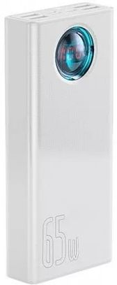 Внешний аккумулятор (павербанк) Baseus Amblight Digital Display Fast Charge Power Bank 30000mAh 65W White (PPLG000102) - фото 2