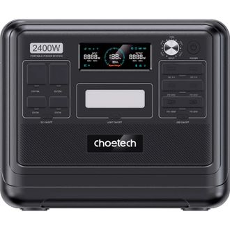 Зарядная станция Choetech BS008-BQB 2400W 2048Wh (BS008-BQB) - фото 1 Зарядная станция Choetech BS008-BQB 2400W 2048Wh (BS008-BQB) - фото 1