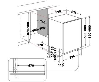 Встраиваемая посудомоечная машина Whirlpool WIO 3T141 PES - фото 4
