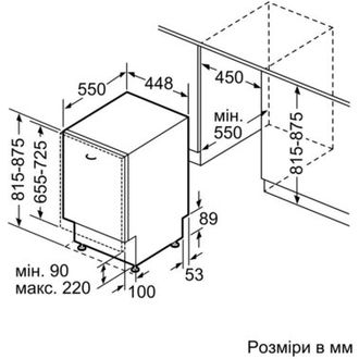Вбудована посудомийна машина Bosch SPV2IKX10E - фото 2