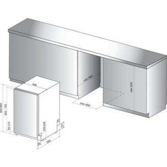 Встраиваемая посудомоечная машина Whirlpool WSIC3M17 Europe - фото 3 Встраиваемая посудомоечная машина Whirlpool WSIC3M17 Europe - фото 3