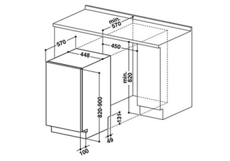 Вбудована посудомийна машина Whirlpool WSIP 4O33 PFE Europe - фото 2