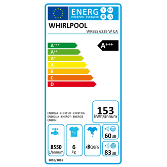 Пральна машина Whirlpool WRBSS 6239 W UA - фото 6