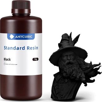 Смола Anycubic Standard Resin 1kg Black (SPTBK-104E) - фото 1 Смола Anycubic Standard Resin 1kg Black (SPTBK-104E) - фото 1