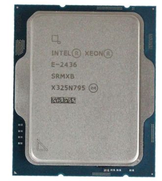 Процесор INTEL Xeon E-2436 (6C/12T,2.9 -5,0GHz, 18MB LGA1700) tray (CM8071505025005) - фото 1 Процесор INTEL Xeon E-2436 (6C/12T,2.9 -5,0GHz, 18MB LGA1700) tray (CM8071505025005) - фото 1