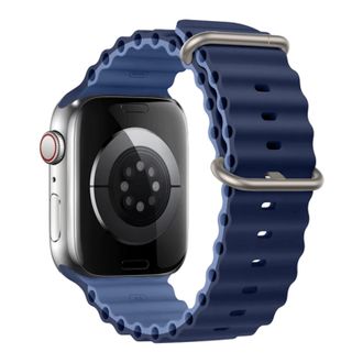 Ремешок  Watch Ocean Band 49/42mm 49mm /dark navy blue +light navy blue / - фото 1