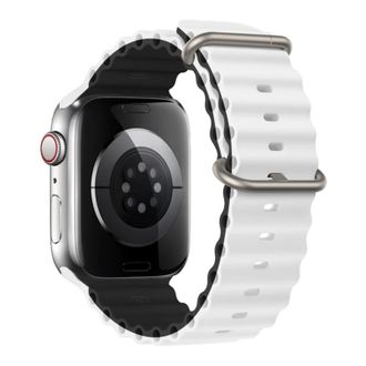 Ремешок Watch Ocean Band 49/42mm 49mm /white black / - фото 1 Ремешок Watch Ocean Band 49/42mm 49mm /white black / - фото 1