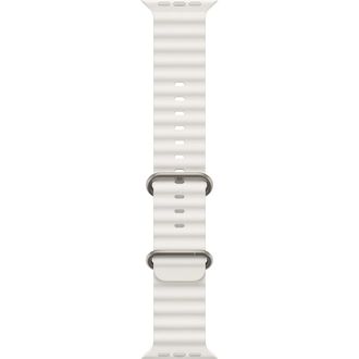 Ремінець Apple Ocean Band для Apple Watch 49mm - White (MQE93) - фото 1 Ремінець Apple Ocean Band для Apple Watch 49mm - White (MQE93) - фото 1