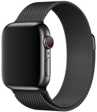 Ремешок Apple watch Milanese Loop Bracelet 42/44mm Space Black (MLJH2/MTU52) - фото 1