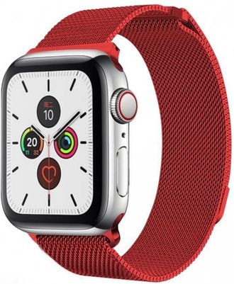 Ремешок Apple watch Milanese Loop Metal 42mm red - фото 2