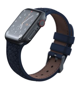 Ремінець Njord Salmon Leather Strap Petrol for Apple Watch 45mm/44mm (SL14121) - фото 3