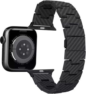 Ремешок Pitaka Carbon Fiber Watch Band Retro Black/Grey for Apple Watch 49/45/44mm (AWB2311) - фото 2 Ремешок Pitaka Carbon Fiber Watch Band Retro Black/Grey for Apple Watch 49/45/44mm (AWB2311) - фото 2