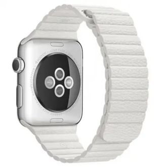 Ремешок Watch Leather Loop 42 mm white - фото 1