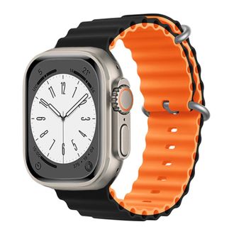 Ремешок Watch Ocean Band 49/42mm 49mm /black orange/ - фото 1 Ремешок Watch Ocean Band 49/42mm 49mm /black orange/ - фото 1