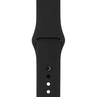 Ремешок Silicone Sport Band (42/44/45/49 mm, Black, S) - фото 1 Ремешок Silicone Sport Band (42/44/45/49 mm, Black, S) - фото 1