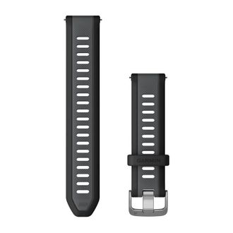 Ремешок для смарт часов Garmin 20mm two-color textured Silicone Quick Release Series (Black border + Dark gray) - фото 1 Ремешок для смарт часов Garmin 20mm two-color textured Silicone Quick Release Series (Black border + Dark gray) - фото 1