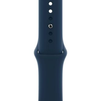 Ремешок Apple Sport Band Abyss Blue для Apple Watch 45/44/42mm (MKUW3) - фото 1 Ремешок Apple Sport Band Abyss Blue для Apple Watch 45/44/42mm (MKUW3) - фото 1