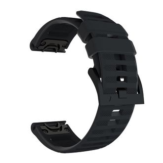 Ремешок для смарт часов Garmin 20mm Silicone QuickFit Series - Black - фото 1