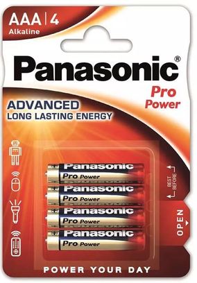 Батарейка Panasonic AAA LR03 Pro Power 4 шт (LR03XEG/4BP) - фото 1 Батарейка Panasonic AAA LR03 Pro Power 4 шт (LR03XEG/4BP) - фото 1