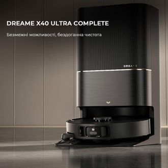 Робот-пилосос миючий Dreame X40 Ultra Complete Black (RLX63CE-2-Bl) - фото 2 Робот-пилосос миючий Dreame X40 Ultra Complete Black (RLX63CE-2-Bl) - фото 2