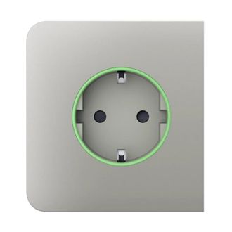 Бічна панель для вбудованої розетки Ajax SideCover (smart) [type F] (59997.163.OY) oyster - фото 1