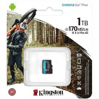 Карта пам'яті microSDXC (UHS-1 U3) Kingston Canvas Go Plus 1TB class 10 A2 V30 (R170MB/s, W90MB/s) (SDCG3/1TBSP) - фото 2 Карта пам'яті microSDXC (UHS-1 U3) Kingston Canvas Go Plus 1TB class 10 A2 V30 (R170MB/s, W90MB/s) (SDCG3/1TBSP) - фото 2