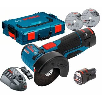Кутова шліфмашина акум. BOSCH 76 мм 12В GWS 12V-76 2х 3Ah L-Boxx (06019F200B) - фото 1 Кутова шліфмашина акум. BOSCH 76 мм 12В GWS 12V-76 2х 3Ah L-Boxx (06019F200B) - фото 1