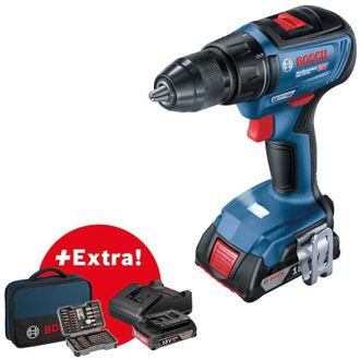Шурупокрут акум. BOSCH 18В GSR 18V-50 2х2Ah + набір біт (06019H5004) - фото 1