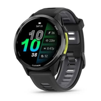 Смарт-годинник Garmin Forerunner 970 Black Carbon Gray DLC Titanium with Black/Translucent Whitestone Silicone with Slate Buckle (010-02969-60) (UA) - фото 1