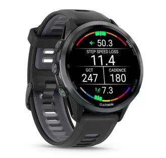 Смарт-годинник Garmin Forerunner 970 Black Carbon Gray DLC Titanium with Black/Translucent Whitestone Silicone with Slate Buckle (010-02969-60) (UA) - фото 2