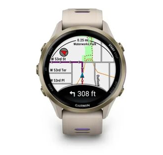 Смарт-часы Garmin Forerunner 970 French Gray Soft Gold Titanium with French Gray/Translucent Indigo Silicone with Sot Gold Buckle (010-02969-62) (UA) - фото 2